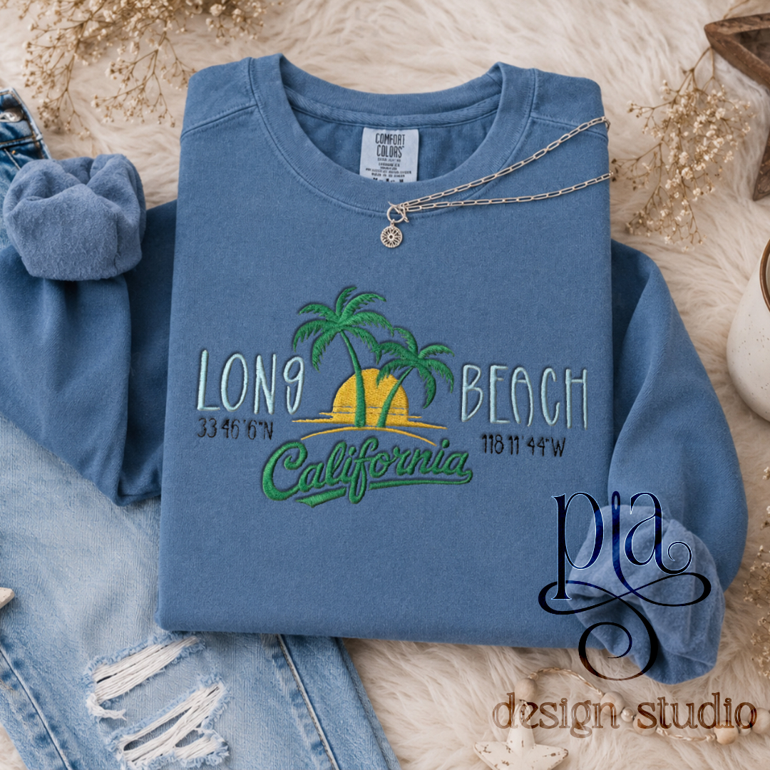 Embroidered Long Beach Sweatshirt - Image 2